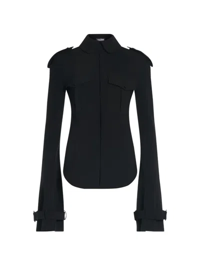 Jean Paul Gaultier Military Shirt With Trench-inspired Details In White