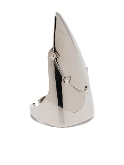 Jean Paul Gaultier The Nail Ring In Metallic
