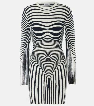 Jean Paul Gaultier The Navy Blue Body Morphing Minidress