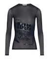 Jean Paul Gaultier The Navy Embroidered Top In Blue