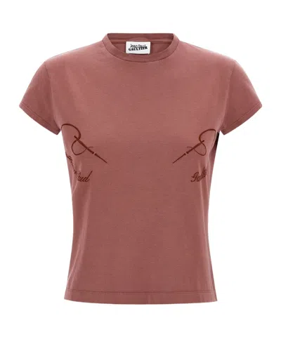 JEAN PAUL GAULTIER 'THE NEEDLES EMBROIDERED' T-SHIRT