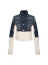 Jean Paul Gaultier The Petit Grand Denim Jacket Ecru In Multicolor