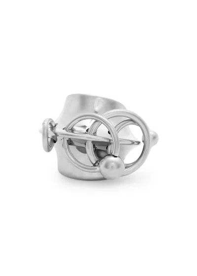 Jean Paul Gaultier The Piercing Hoop-embellished Ear Cuff In Silver