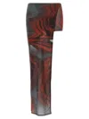 Jean Paul Gaultier The Red Blurry Roses Bermuda And Short Multicolor In Multi