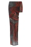 Jean Paul Gaultier The Red Blurry Roses Bermuda And Short Multicolor In Multi