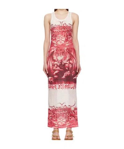 Jean Paul Gaultier The Red Diablo Maxi Dress