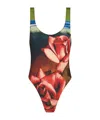 Jean Paul Gaultier The Red Roses Swimsuit In Red