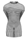 Jean Paul Gaultier The Short Draped Body Morphing Mini Dress In White