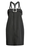 JEAN PAUL GAULTIER JEAN PAUL GAULTIER THE SHORT STRAPPED VIRGIN WOOL MINIDRESS