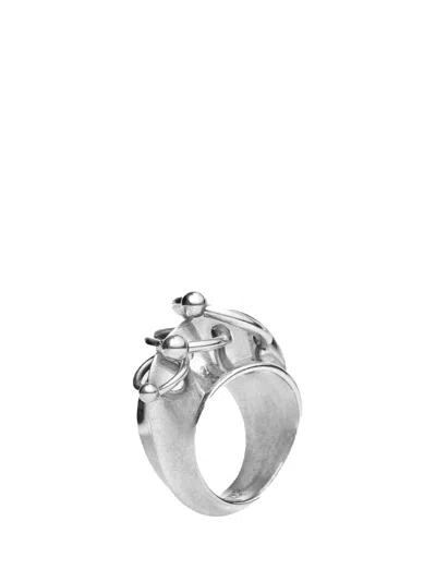 Jean Paul Gaultier The Silver-tone Piercing Ring In Metallic