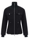 Jean Paul Gaultier The Slit Denim Puffer Jackets Blue In Blue