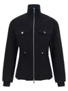 Jean Paul Gaultier The Slit Denim Puffer Jackets Blue In Black