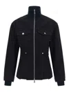Jean Paul Gaultier The Slit Denim Puffer Jackets Blue In Black