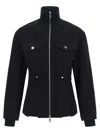 Jean Paul Gaultier The Slit Denim Puffer Jackets Blue In Blue