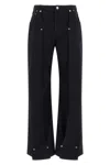 Jean Paul Gaultier Overdyed Upper Panel Denim Trouser In Blue