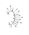 Jean Paul Gaultier Unique Arrow Spike Shape Silver Earrings In Yellow