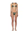 Jean Paul Gaultier 'the Spirale' Bikini In Green