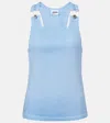Jean Paul Gaultier The Straps Cotton Tank Top In Blue