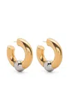 Jean Paul Gaultier The Tube Earrings In Silver