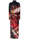 Jean Paul Gaultier Pigalle Long Dresse Woman Black In Velvet