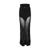 Jean Paul Gaultier The Viscose Knitted Long Skirt In Black