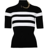 Jean Paul Gaultier The Viscose Knitted Short Sleeves Pullover In Black