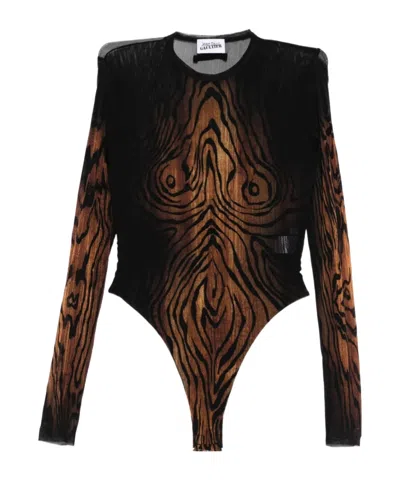 Jean Paul Gaultier The Wood Bodysuit In Multi