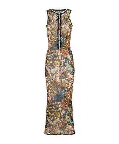 JEAN PAUL GAULTIER THE YELLOW BUTTERFLY MAXI DRESS
