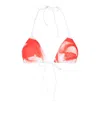 Jean Paul Gaultier Printed Bikini Set In Red