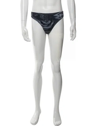 Pre-owned Jean Paul Gaultier Tie-dye Print Swim Briefs W/ Tags In White