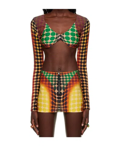 Jean Paul Gaultier Tight T-shirt In Multi