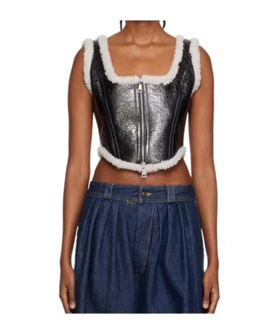 Jean Paul Gaultier Tight Vest In Multi