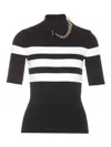 Jean Paul Gaultier Black Fine-ribbed T-shirt In Black