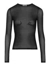 Jean Paul Gaultier The  Flocked Top In Black