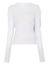 Jean Paul Gaultier White 'the Backless Conical' Top
