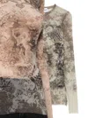 Jean Paul Gaultier Mesh Top In Green