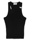 Jean Paul Gaultier Tank Top With Gold-tone Hardware And Ribbed Texture