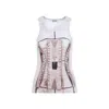 Jean Paul Gaultier Printed Ribbed Top Women In Multi