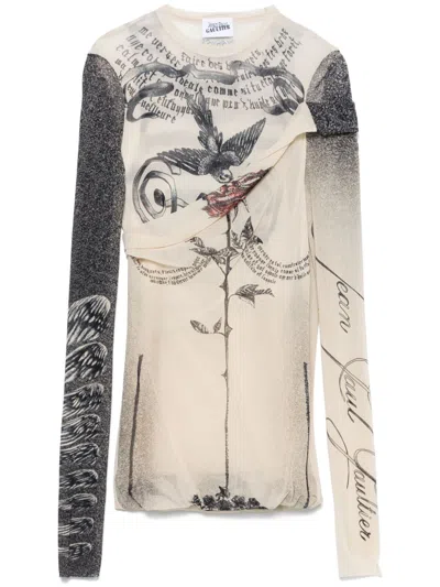 JEAN PAUL GAULTIER TOP AUS MESH