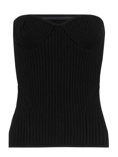 Jean Paul Gaultier Waist Vest In Black