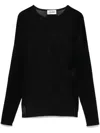 Jean Paul Gaultier Women Morphing Pinstripes Top In Black Black