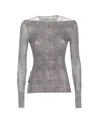 Jean Paul Gaultier Body Shadow And Prince Of Wales Top In Gray