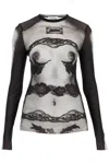 Jean Paul Gaultier Body Lace Mariniere Top