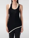 Jean Paul Gaultier Asymmetric Layered Buckled Ribbed Cotton-jersey Tank