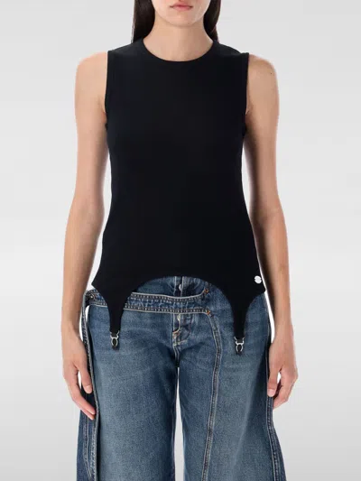 JEAN PAUL GAULTIER TOP JEAN PAUL GAULTIER WOMAN COLOR BLACK,H28781002