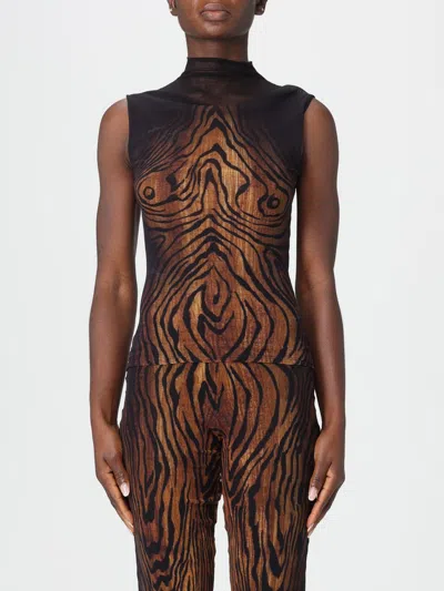Jean Paul Gaultier Top  Woman Color Black In Brown