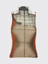 Jean Paul Gaultier Printed Tulle The Fire Tank Top In Multi