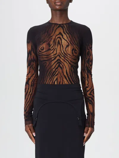 Jean Paul Gaultier Top  Woman Color Multicolor In Brown