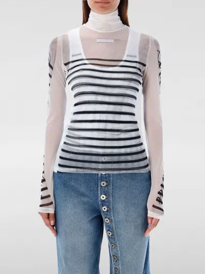 JEAN PAUL GAULTIER TOP JEAN PAUL GAULTIER WOMAN COLOR WHITE,F88059001