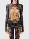 Jean Paul Gaultier Top  Woman Color Yellow In Brown